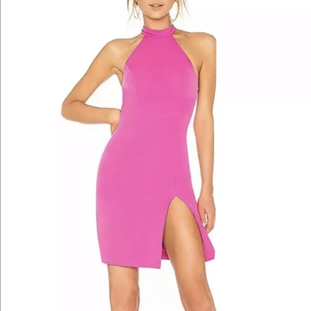 NBD NWT Halter Dress in Pink size XS